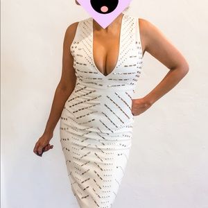 House of CB- White Pencil dress